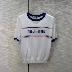 미우미우 MIUMIU 여성 니트 반팔 MU01759