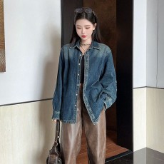 로에베 LOEWE 여성 데님 셔츠 LW0301