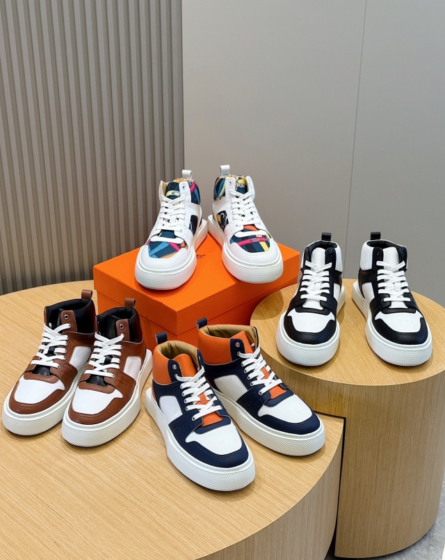 에르메스 HERMES 남성 스니커즈 하이탑 H091555