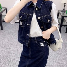 펜디 FENDI 여성 데님 투피스 F202
