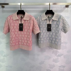 펜디 FENDI 여성 니트 반팔 F212
