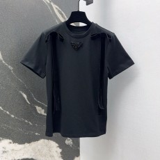 프라다 PRADA 여성 라운드 반팔 PD12849