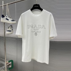 프라다 PRADA 남성 라운드 반팔 PD12858