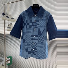 루이비통 LV 남성 데님 셔츠 반팔 LV8148