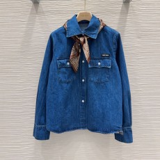 미우미우 MIUMIU 여성 데님 자켓 MU0284