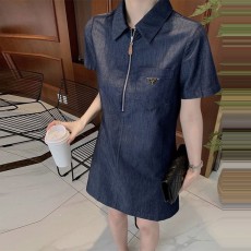 프라다 PRADA 여성 데님 원피스 PD12887