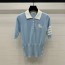 톰브라운 THOMBROWNE 여성 폴로 니트 반팔 T5417