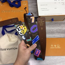 루이비통 LOUIS VUITTON 콜라보 남성 벨트 LV0495