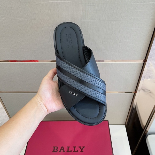 발리 BALLY 남성 슬라이드 슬리퍼 BY0417