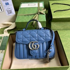 구찌 GUCCI  GG 마몽 미니 탑 핸들백 583571 GU02177