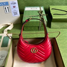 구찌 GUCCI GG 마몽 하프문 쉐입 미니백 699514 GU02179