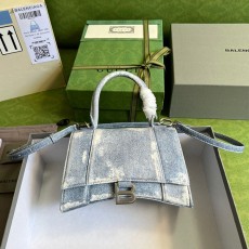 구찌 GUCCI x 발렌시아가 아워글래스 탑 핸들백 S 59354  GU02228