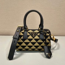 프라다 PRADA 자가드 보스턴백 1BA846  PD0976