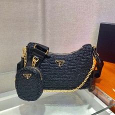 프라다 PRADA  테수토 체인 스트랩 호보백 1BH204 PD1000