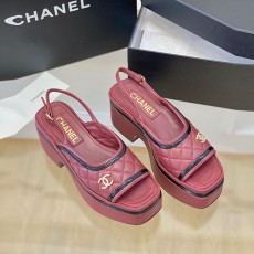 샤넬 CHANEL 여성 플랫폼 샌들 C01206