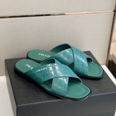 프라다 PRADA 남성 가죽 슬리퍼 PR0450